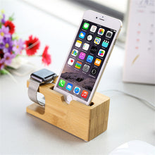 100% Natural Bamboo Charging Dock Station For Mobile Phone and Watch